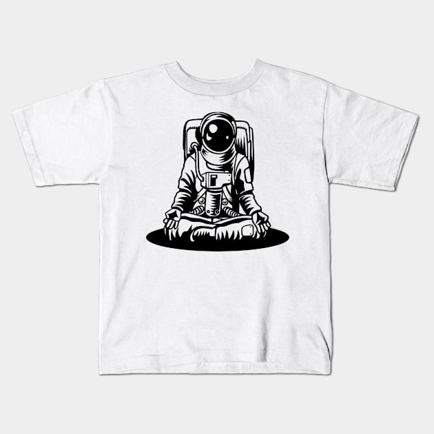 Astroyoga Kids T-Shirt by Whatastory